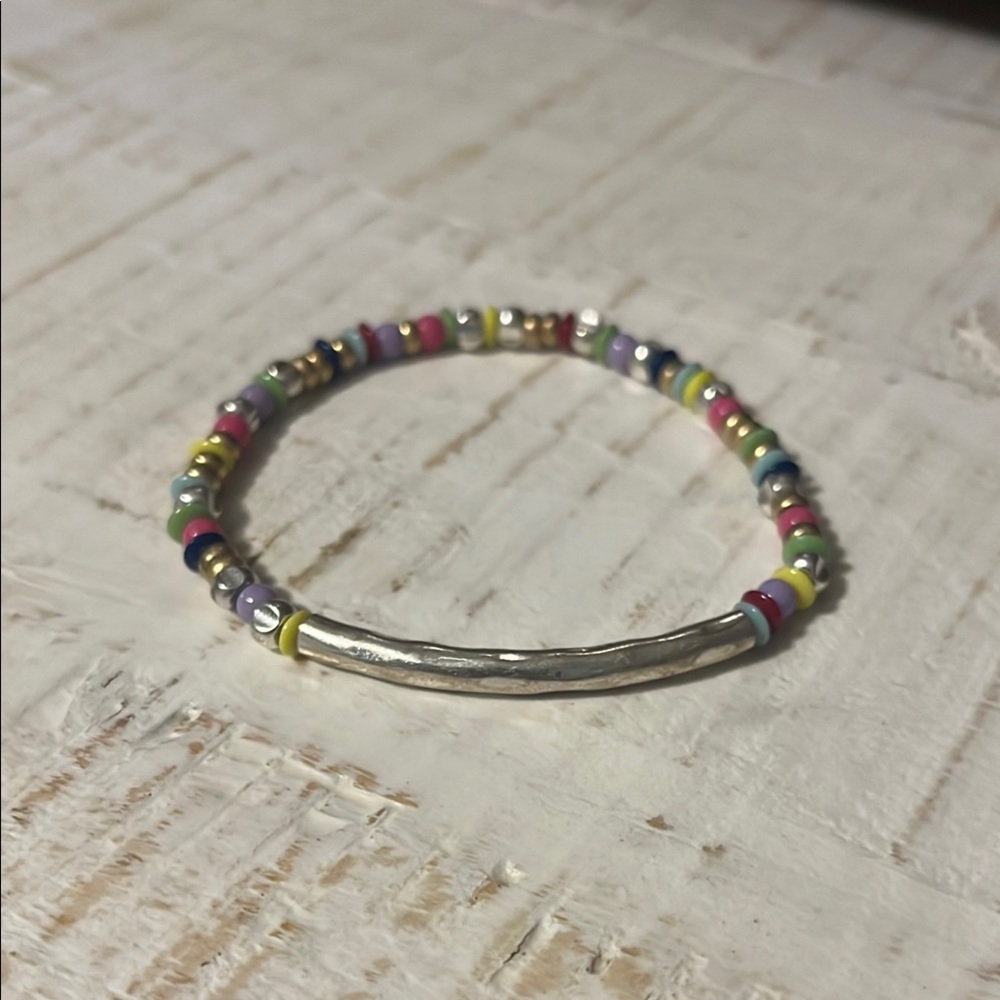 Joyful Stella & Dot Silver Stretch Bracelet